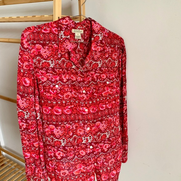 Lucky Brand Tops - Lucky Brand Retro Paisley Blouse, Size M • NWOT
